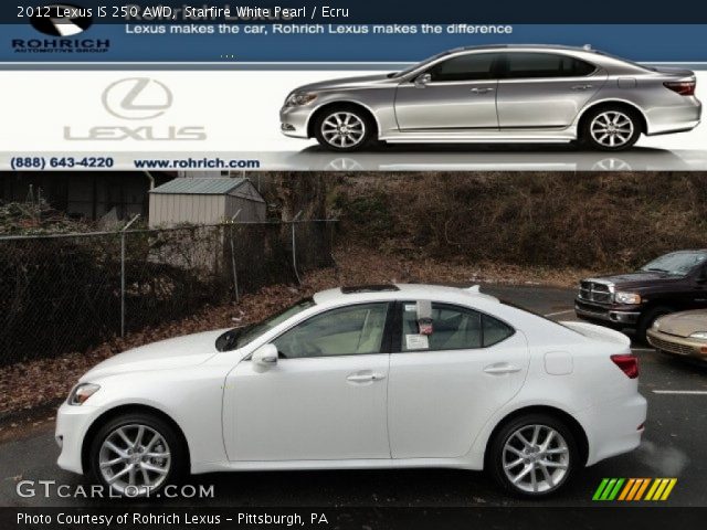 2012 Lexus IS 250 AWD in Starfire White Pearl