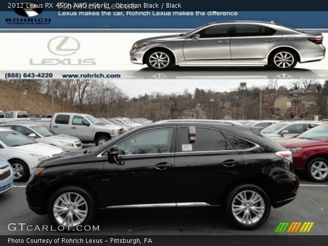 2012 Lexus RX 450h AWD Hybrid in Obsidian Black