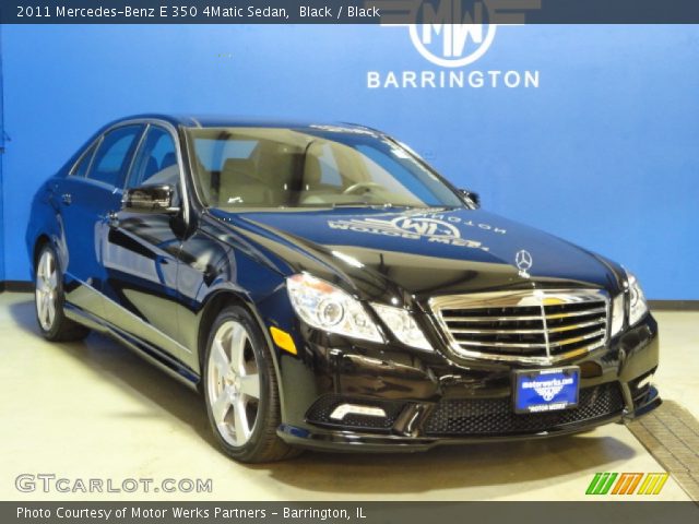 2011 Mercedes-Benz E 350 4Matic Sedan in Black