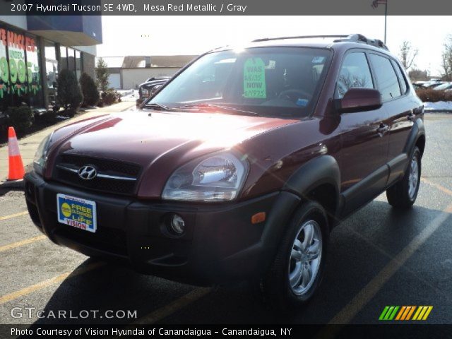 2007 Hyundai Tucson SE 4WD in Mesa Red Metallic