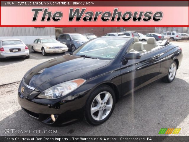 2004 Toyota Solara SE V6 Convertible in Black