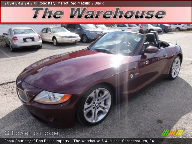 2004 BMW Z4 3.0i Roadster in Merlot Red Metallic