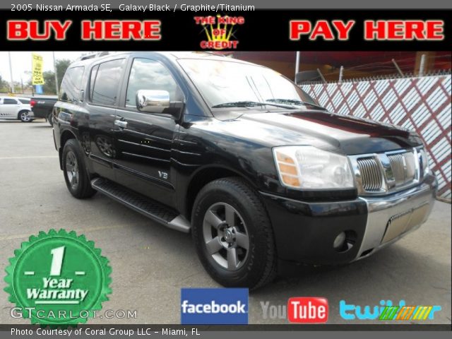 2005 Nissan Armada SE in Galaxy Black