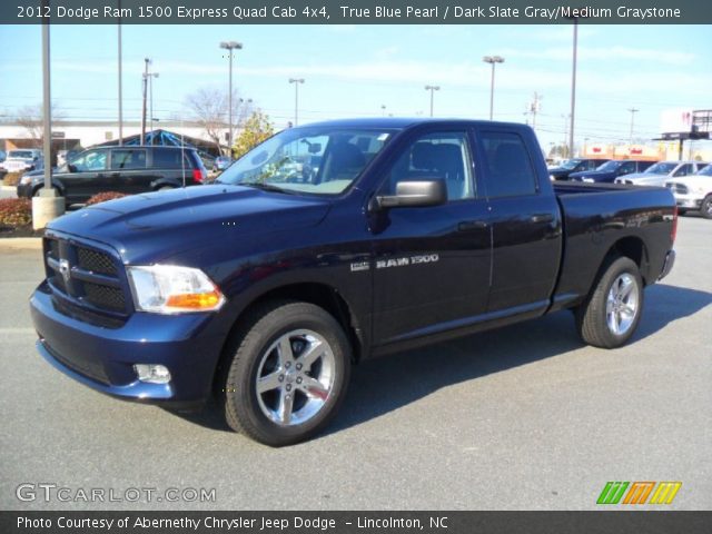 2012 Dodge Ram 1500 Express Quad Cab 4x4 in True Blue Pearl