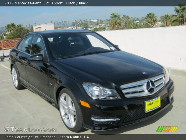 2012 Mercedes-Benz C 250 Sport in Black