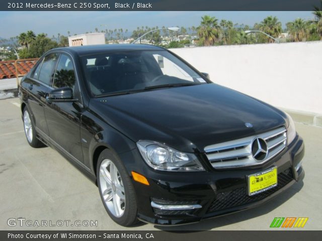 2012 Mercedes-Benz C 250 Sport in Black