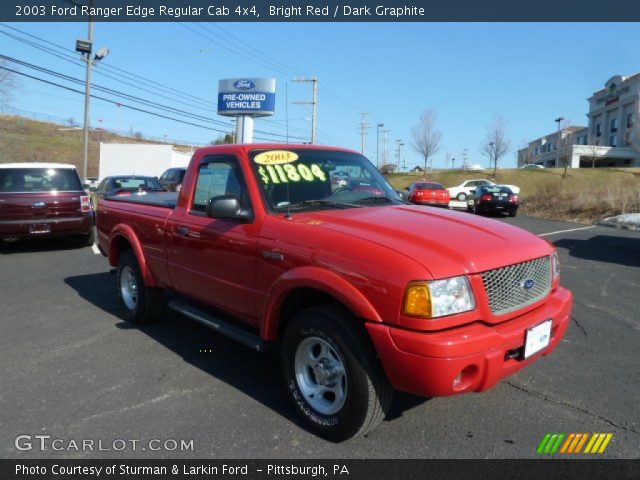 2003 Ford Ranger Edge Regular Cab 4x4 in Bright Red