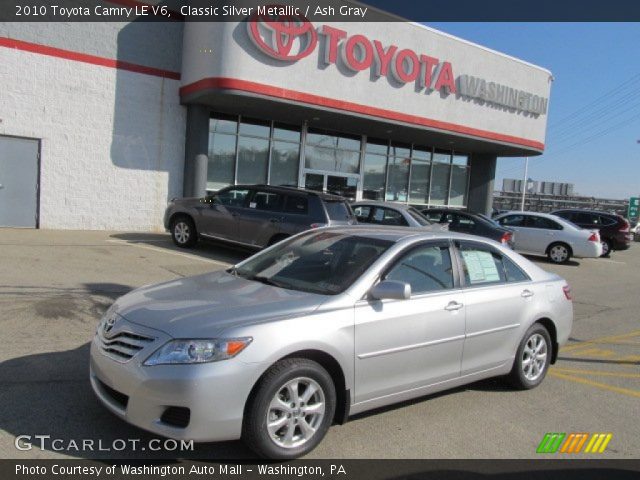 2010 Toyota Camry LE V6 in Classic Silver Metallic