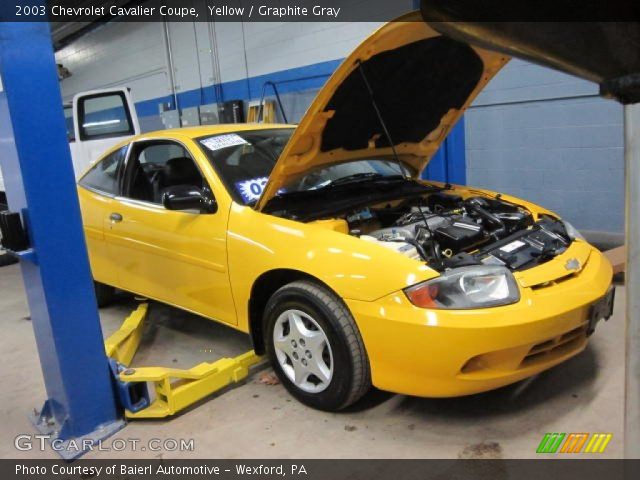 2003 Chevrolet Cavalier Coupe in Yellow