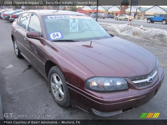 2004 Chevrolet Impala LS in Berry Red Metallic