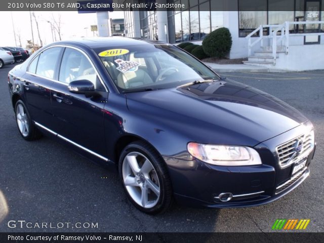 2010 Volvo S80 T6 AWD in Caspian Blue Metallic