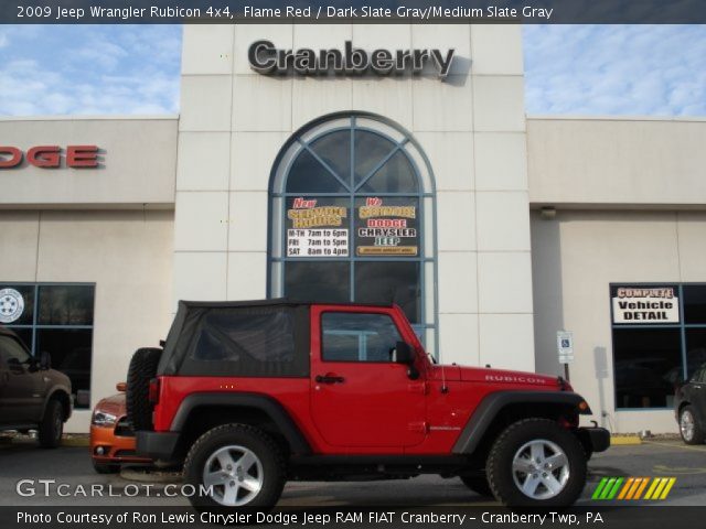 2009 Jeep Wrangler Rubicon 4x4 in Flame Red