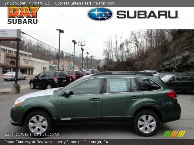 2012 Subaru Outback 2.5i in Cypress Green Pearl