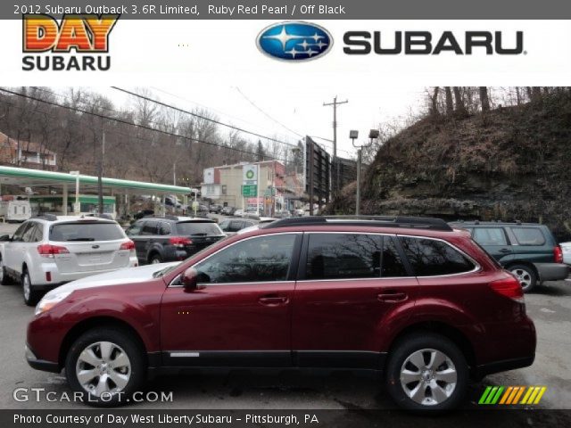 2012 Subaru Outback 3.6R Limited in Ruby Red Pearl