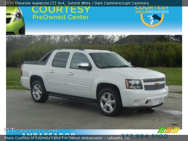 2010 Chevrolet Avalanche LTZ 4x4 in Summit White