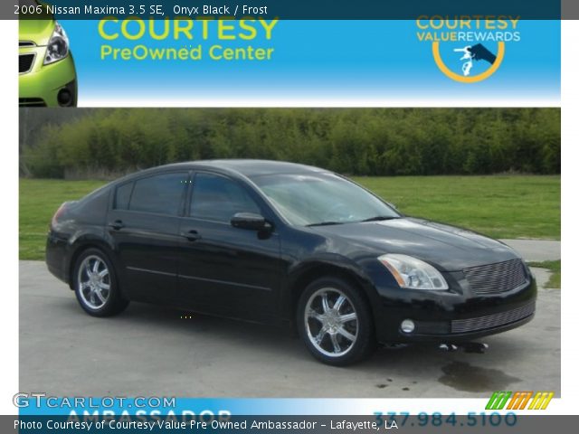 2006 Nissan Maxima 3.5 SE in Onyx Black