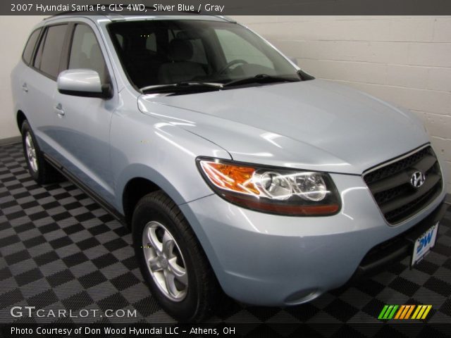 2007 Hyundai Santa Fe GLS 4WD in Silver Blue