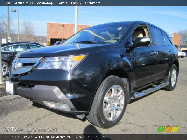 2008 Acura MDX Technology in Formal Black