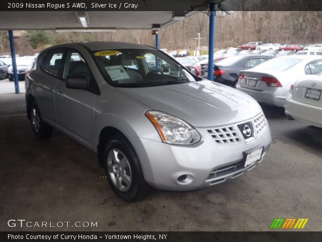 2009 Nissan Rogue S AWD in Silver Ice