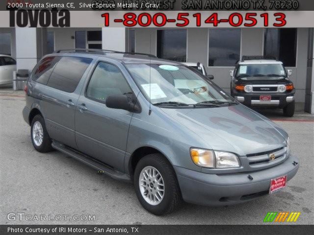 2000 Toyota Sienna CE in Silver Spruce Metallic