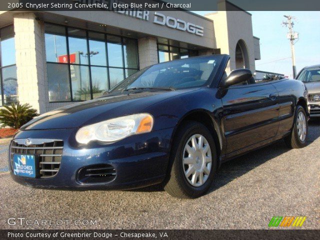 2005 Chrysler Sebring Convertible in Deep Blue Pearl