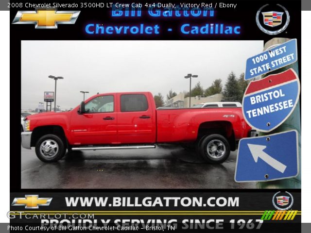 2008 Chevrolet Silverado 3500HD LT Crew Cab 4x4 Dually in Victory Red