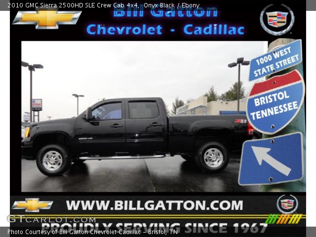 2010 GMC Sierra 2500HD SLE Crew Cab 4x4 in Onyx Black