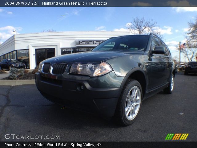 2004 BMW X3 2.5i in Highland Green Metallic