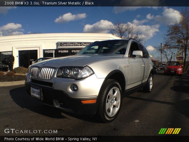 2008 BMW X3 3.0si in Titanium Silver Metallic
