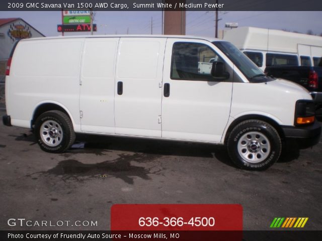 2009 GMC Savana Van 1500 AWD Cargo in Summit White