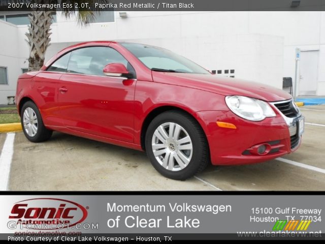 2007 Volkswagen Eos 2.0T in Paprika Red Metallic