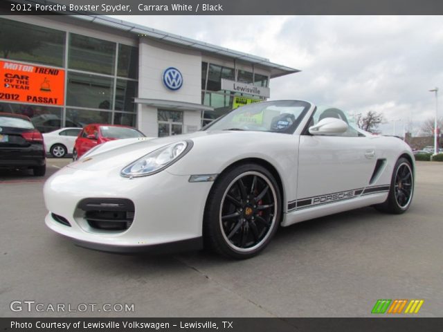 2012 Porsche Boxster Spyder in Carrara White