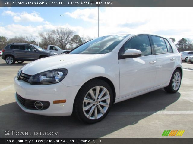 2012 Volkswagen Golf 4 Door TDI in Candy White