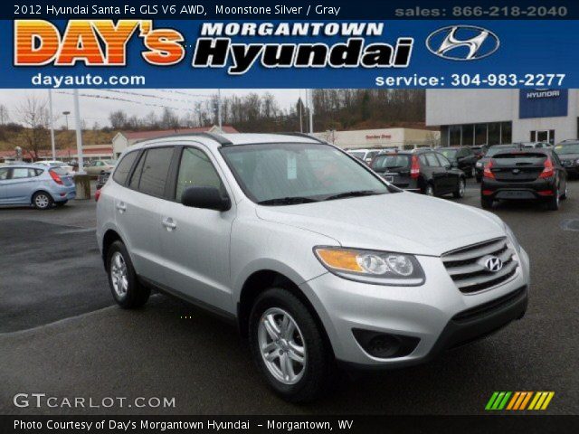 2012 Hyundai Santa Fe GLS V6 AWD in Moonstone Silver