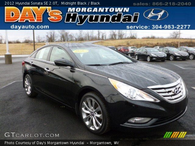 2012 Hyundai Sonata SE 2.0T in Midnight Black