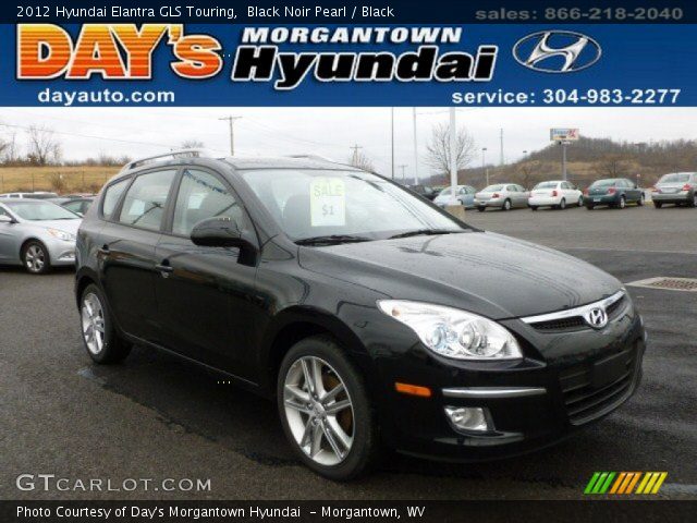 2012 Hyundai Elantra GLS Touring in Black Noir Pearl