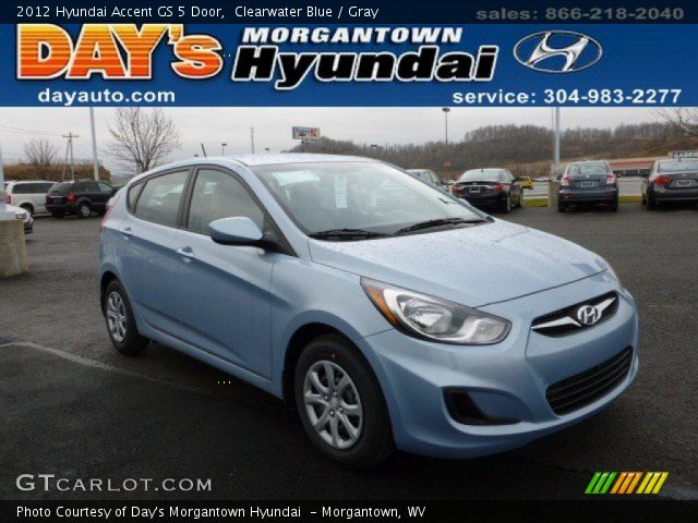 2012 Hyundai Accent GS 5 Door in Clearwater Blue