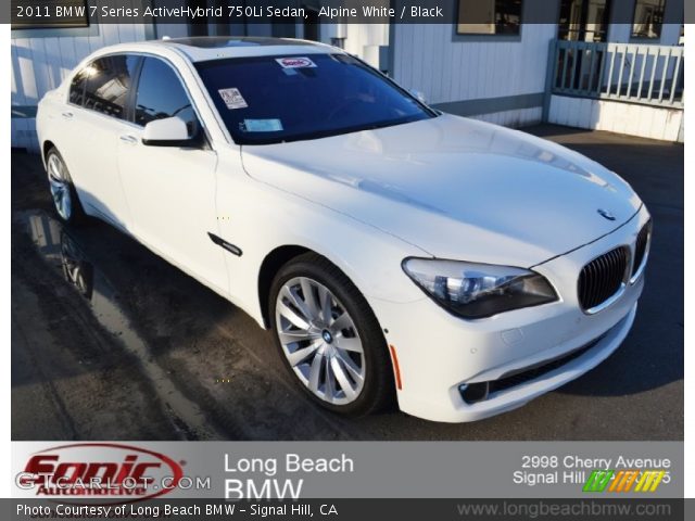 2011 BMW 7 Series ActiveHybrid 750Li Sedan in Alpine White