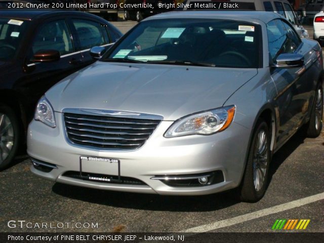 2012 Chrysler 200 Limited Hard Top Convertible in Bright Silver Metallic