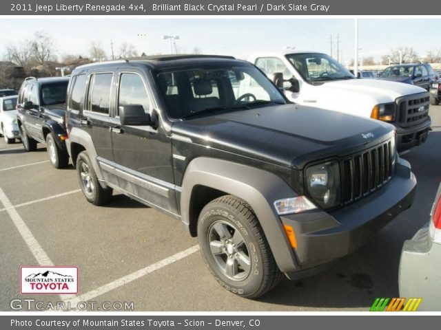 2011 Jeep Liberty Renegade 4x4 in Brilliant Black Crystal Pearl