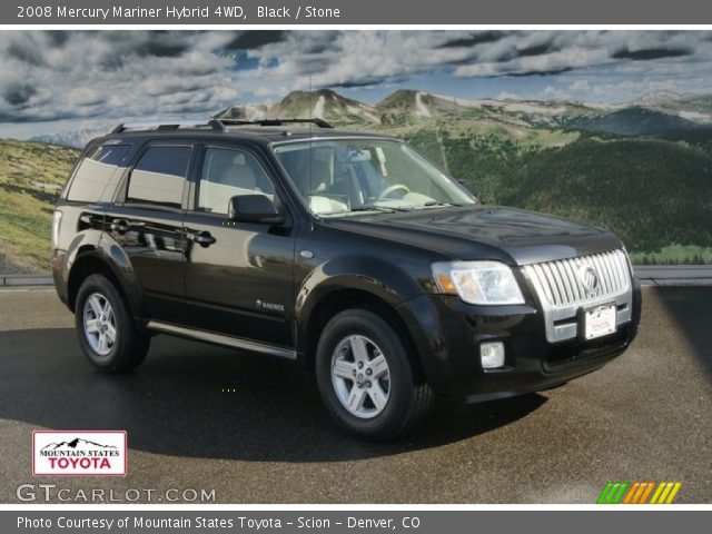 2008 Mercury Mariner Hybrid 4WD in Black