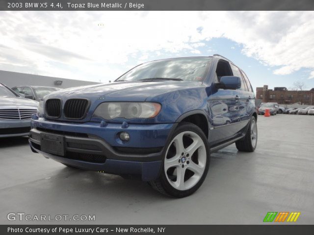 2003 BMW X5 4.4i in Topaz Blue Metallic