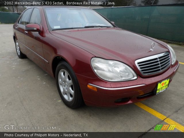 2002 Mercedes-Benz S 430 Sedan in Bordeaux Red Metallic
