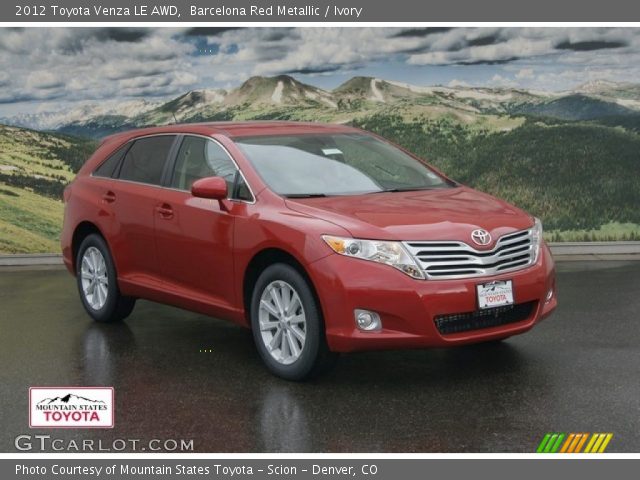 2012 Toyota Venza LE AWD in Barcelona Red Metallic