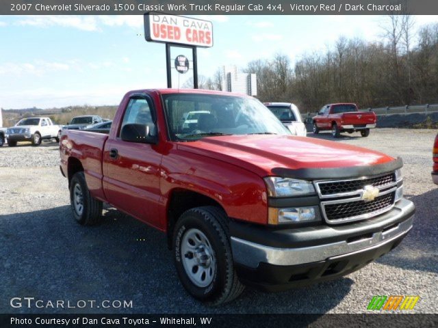 2007 Chevrolet Silverado 1500 Classic Work Truck Regular Cab 4x4 in Victory Red