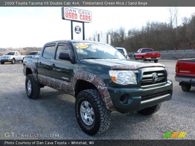 2009 Toyota Tacoma V6 Double Cab 4x4 in Timberland Green Mica