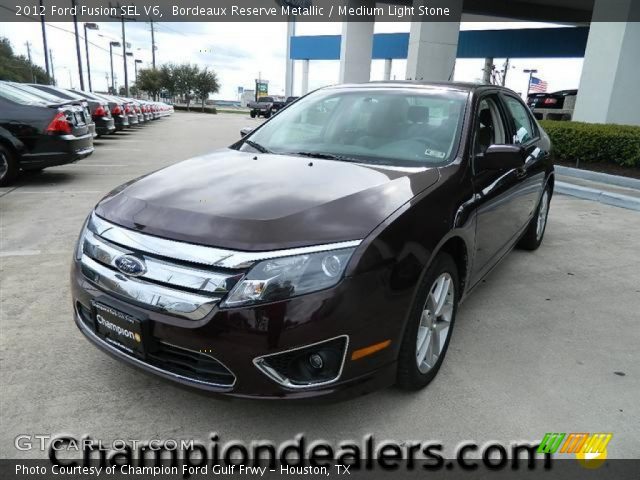 2012 Ford Fusion SEL V6 in Bordeaux Reserve Metallic