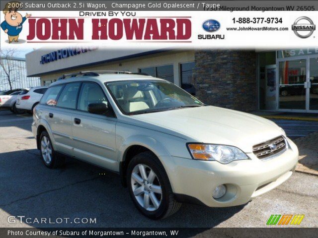 2006 Subaru Outback 2.5i Wagon in Champagne Gold Opalescent