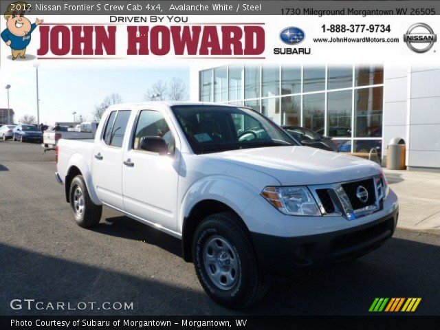 2012 Nissan Frontier S Crew Cab 4x4 in Avalanche White