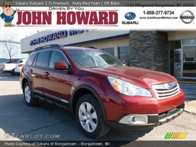 2012 Subaru Outback 2.5i Premium in Ruby Red Pearl